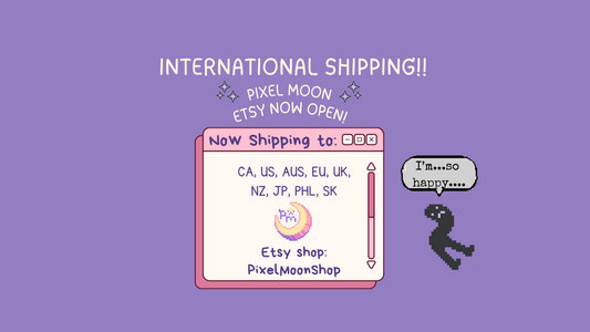 Etsy Page Is Live For International Shipping!