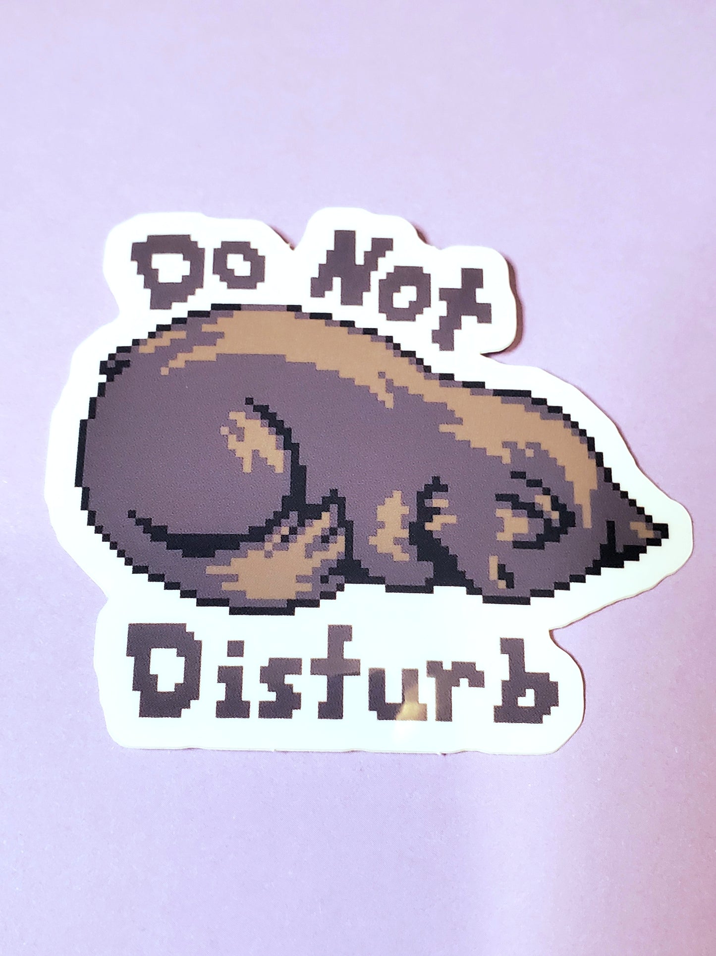 Do Not Disturb Cat Sticker
