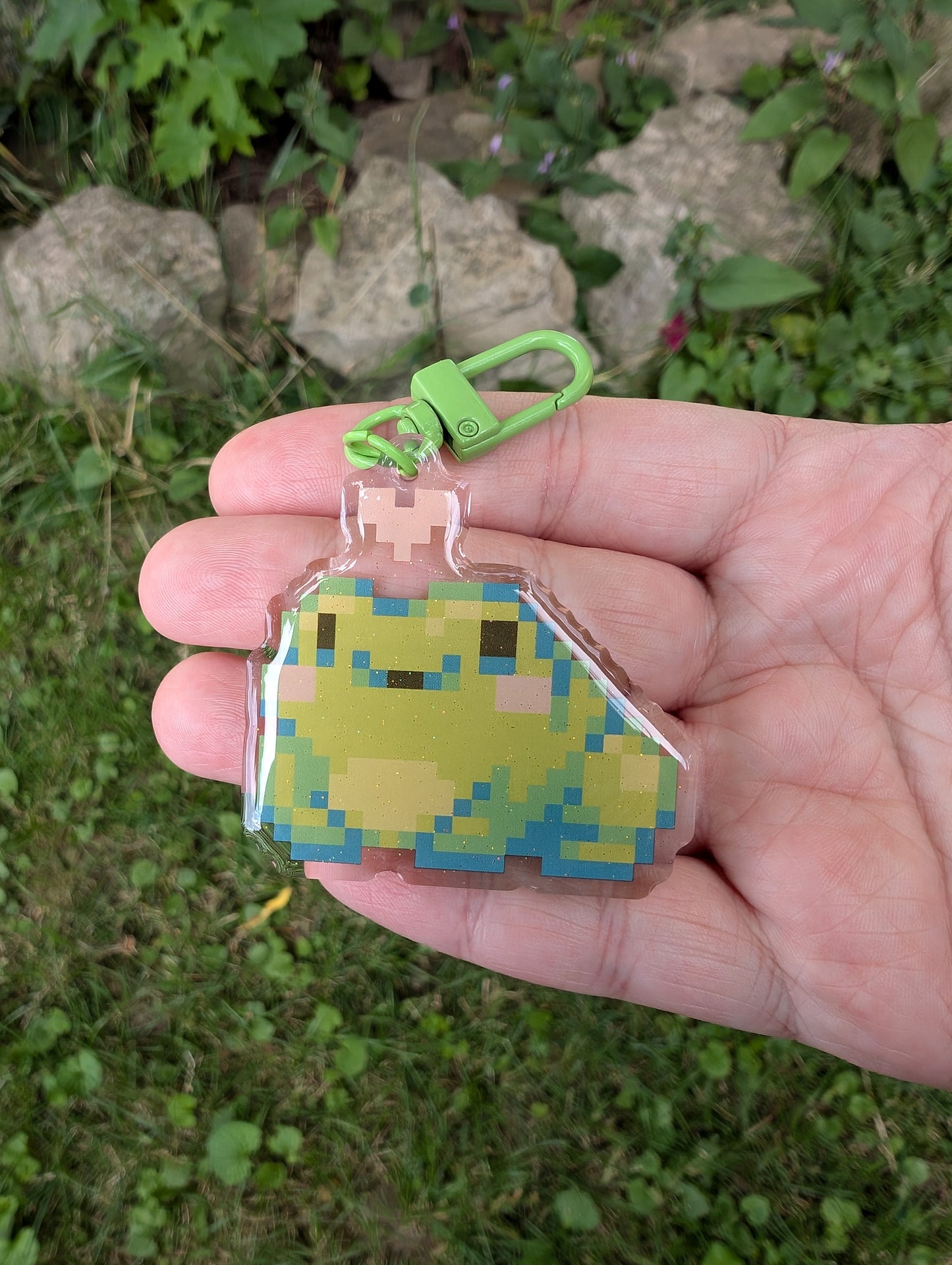 Kawaii Frog Acrylic Keychain