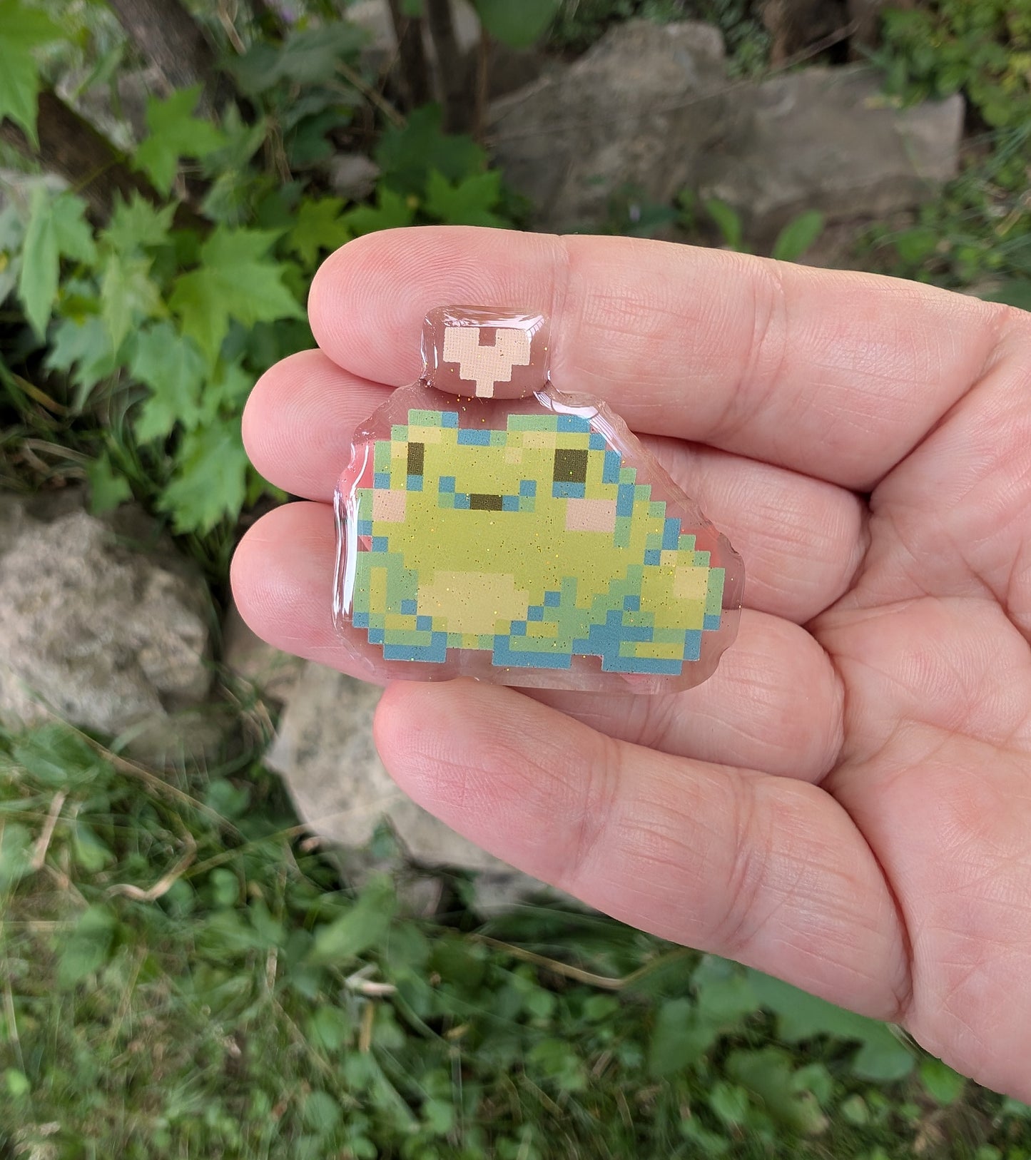 Kawaii Frog Acrylic Pin