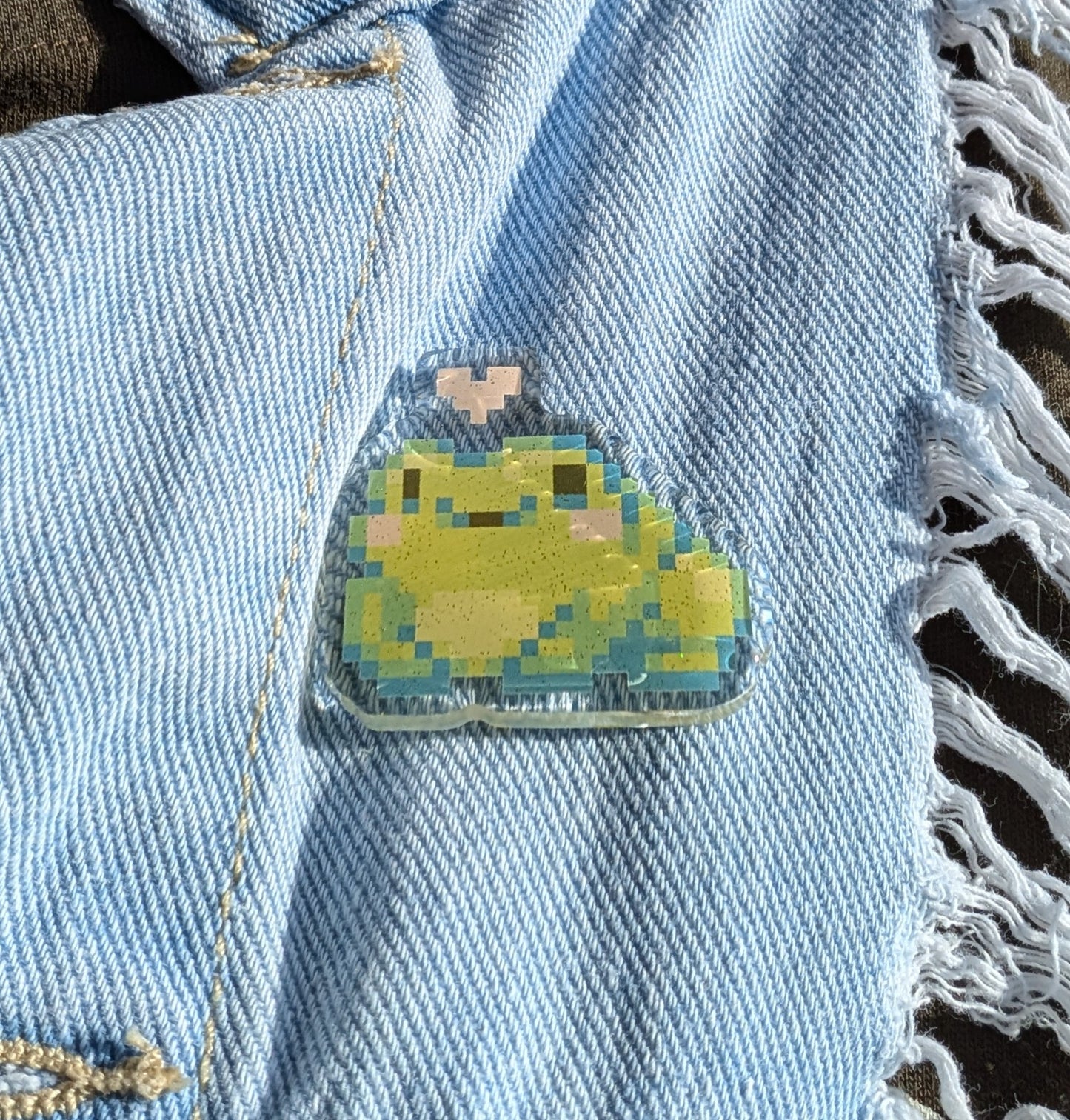 Kawaii Frog Acrylic Pin