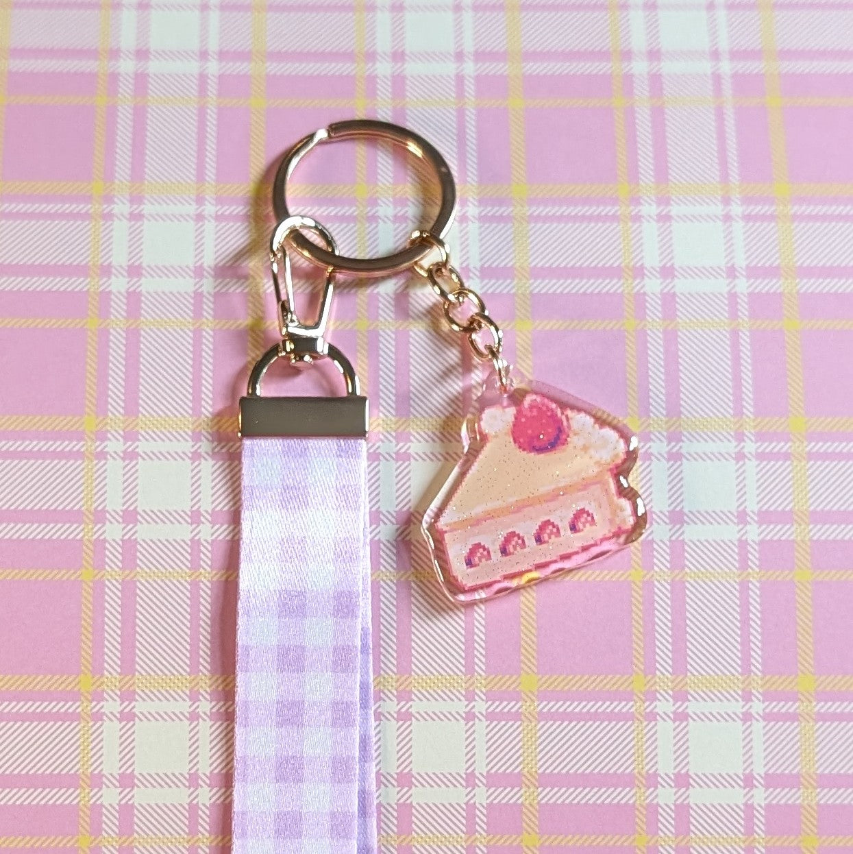 Strawberry Shortcake Wrist-Length Lanyard with Charm