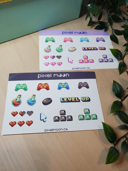 Feuille d’autocollants Gamer Chic