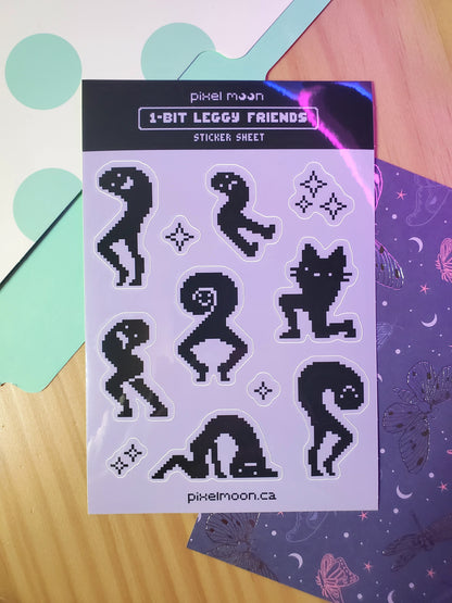 1-Bit Leggy Friends Sticker Sheet