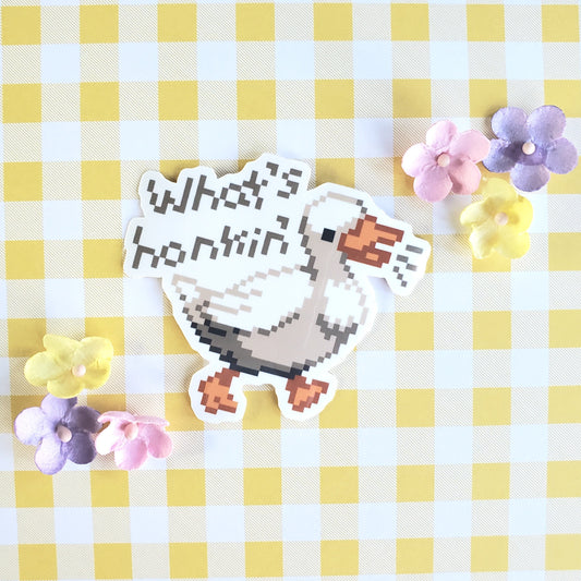 What's Honkin' Duck Sticker