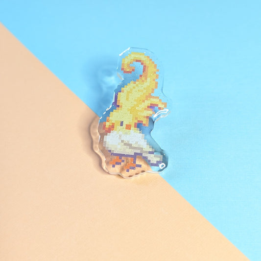 Majestic Crest Cockatiel Pin