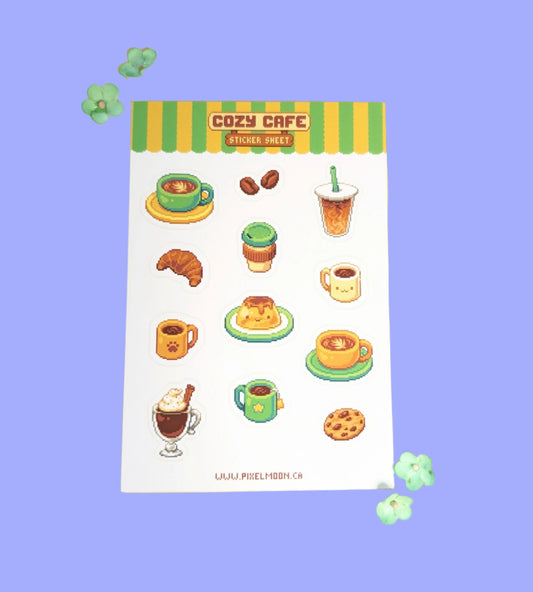 Cozy Cafe Sticker Sheet