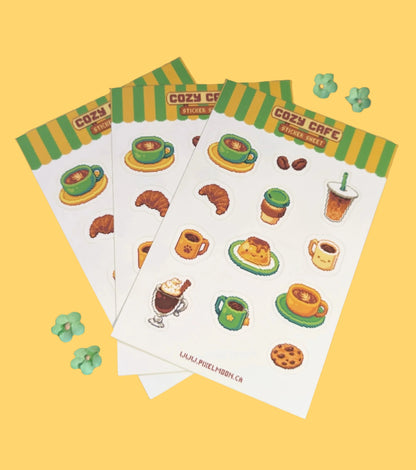 Cozy Cafe Sticker Sheet