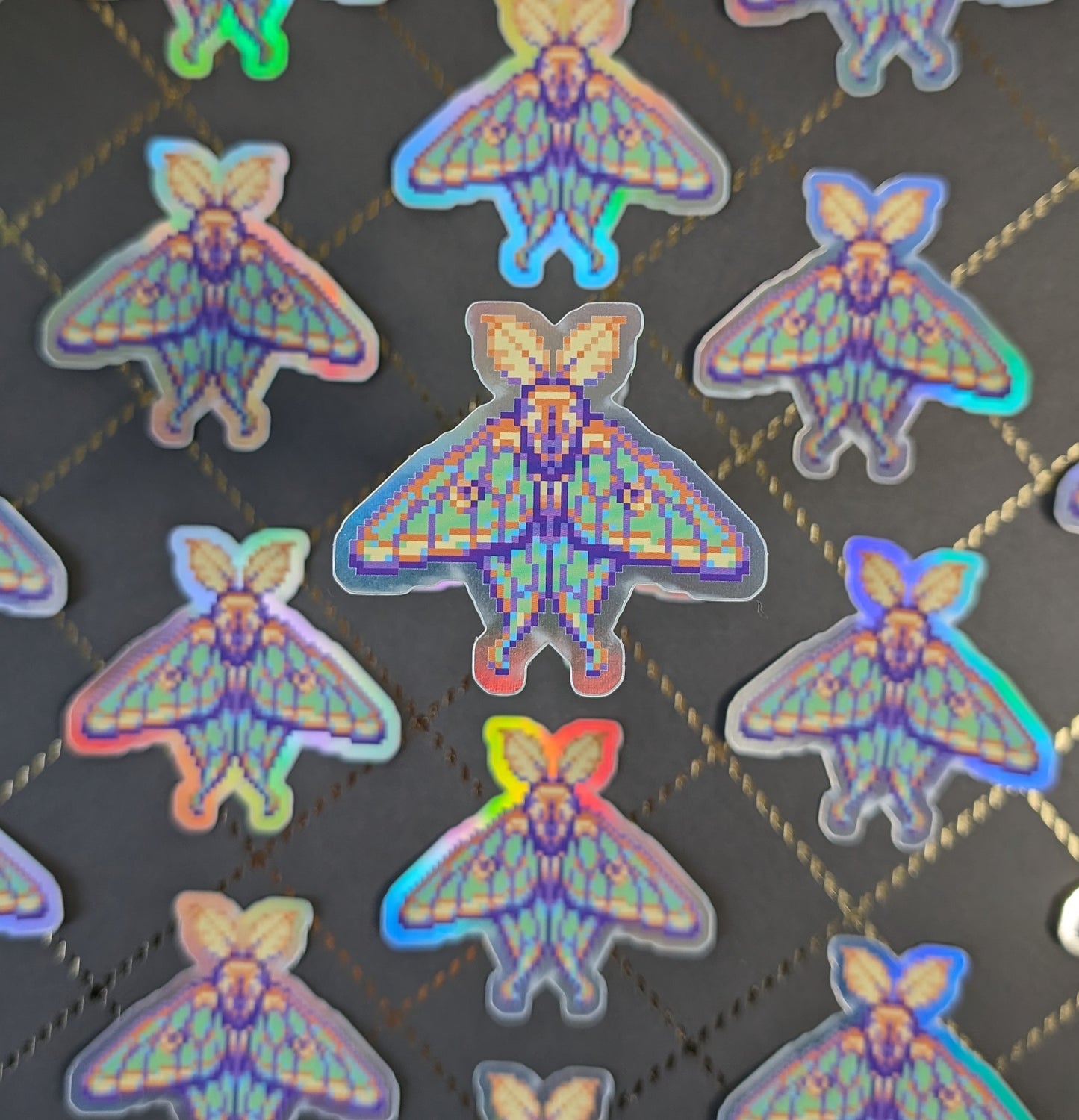 Holographic Moth Sticker