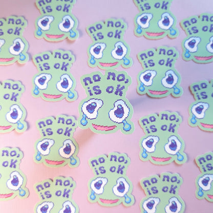 Crying Inside Sticker