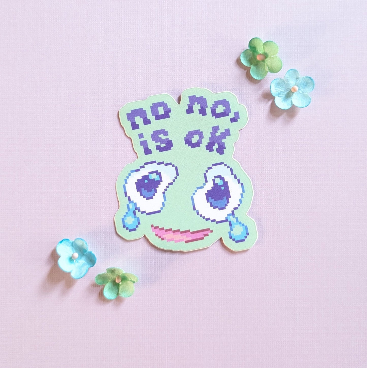 Crying Inside Sticker