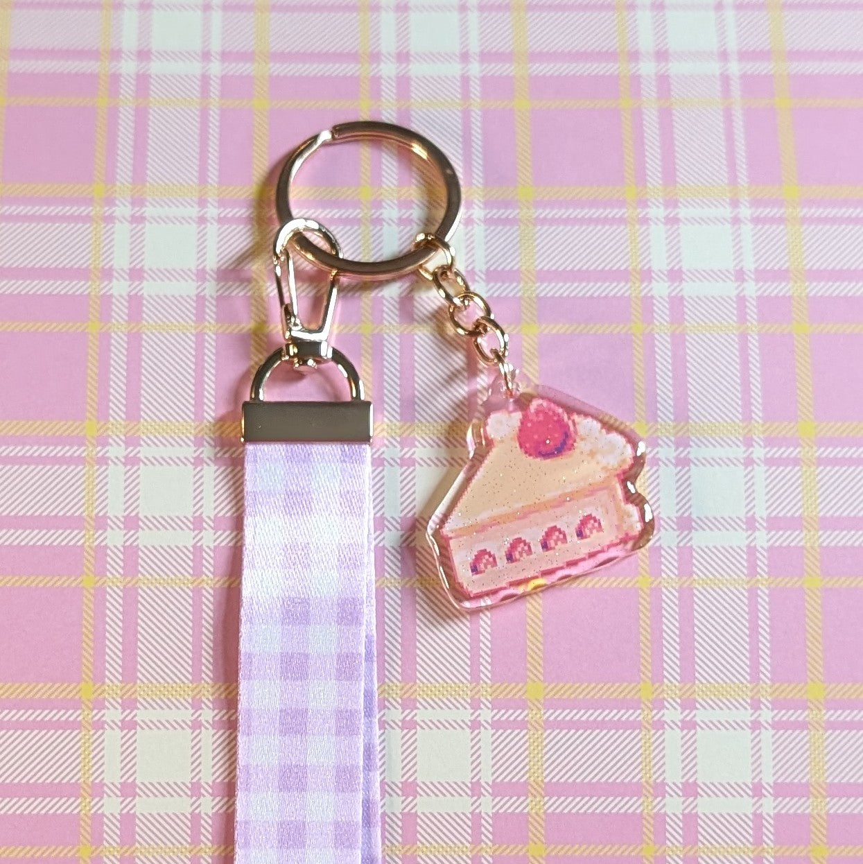 Strawberry Shortcake Wrist-Length Lanyard with Charm